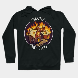 RPG Burned Down The Town - "Saved" - Dark Mode Hoodie